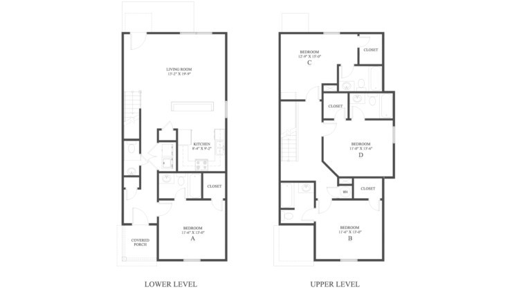 The 4 Cottage A Floor Plan is a 4 bedroom home with over 1767 square feet.