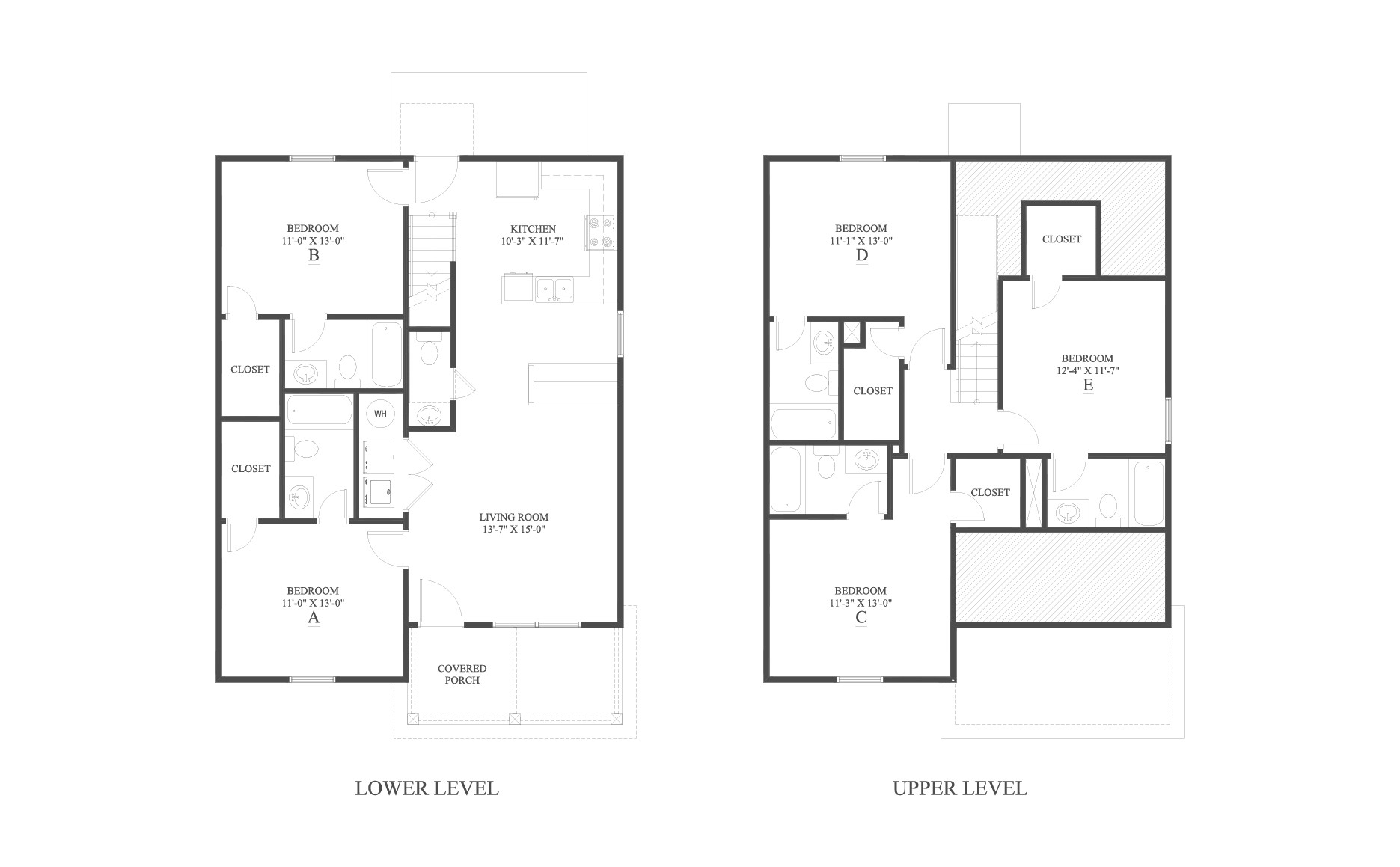 The 5 Cottage Floor Plan is a 5 bedroom home with 1855 square feet.