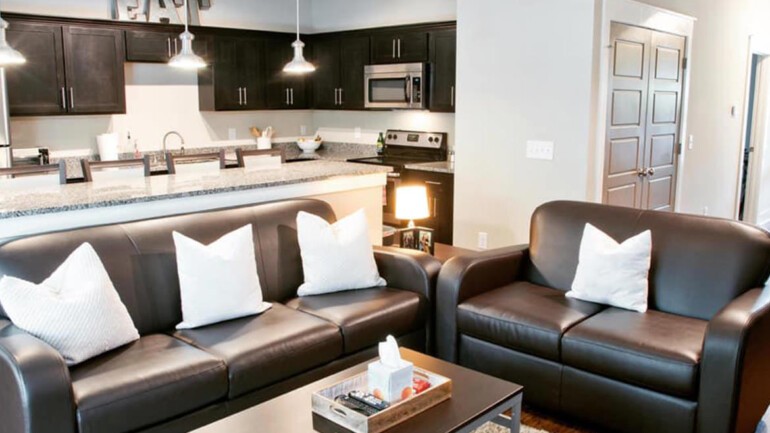 Make yourself at home in our beautiful, fully furnished homes with premium countertops, appliances, and more.